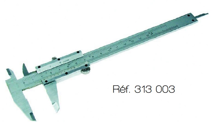 [#313003-S65364] Pied à coulisse 150 mm en métal (Lecture par vernier)
