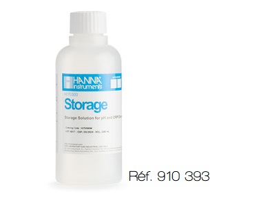 [#910393] Solution de conservation pour électrode pH HI70300 (230 mL)