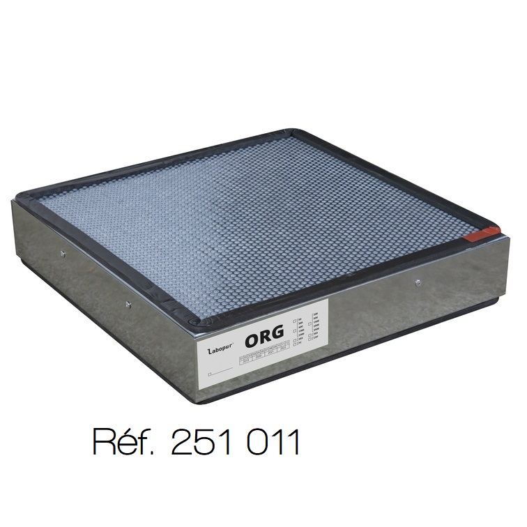 [#251011-S65397] Filtres pour armoires à ventilation Trionyx CORG51/ORG50/ CORG301/ORG300  (390x390x70 mm, ORG vapeurs organiques)