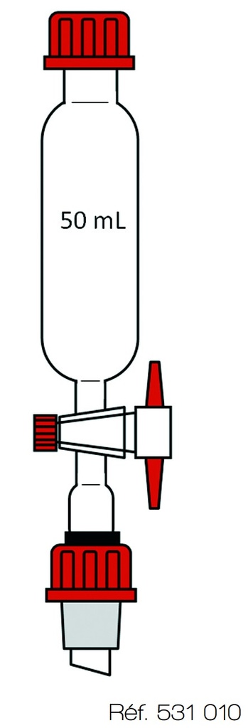 Ampoule de coulée 50 mL VB 3.3 - Modèle simple - Rodaviss®