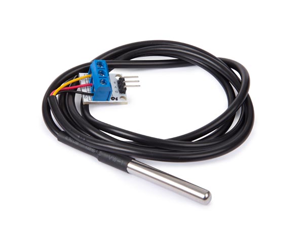 [650158] Capteur de température DS18B20 & adaptateur compatible avec Arduino