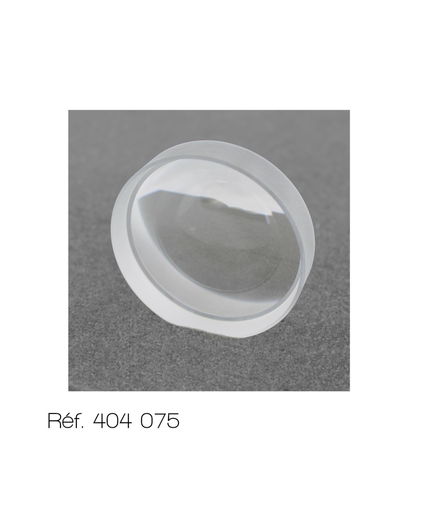 [#404075] Lentille de précision +/-5% en verre B270 - Diamètre 80 mm (-500 mm)