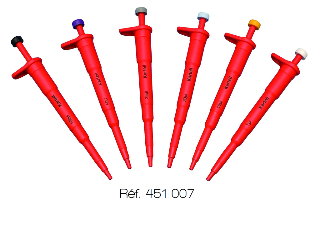 [#451007-S64823] Micropipette à volume fixe - Kartell® (10 µL)
