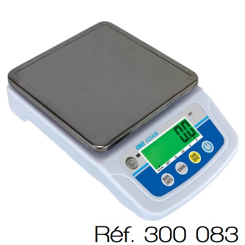 [#300083] Balances compactes sur batterie rechargable Adam CBX (CBX 1201 - 1 200 g ± 0,1 g)