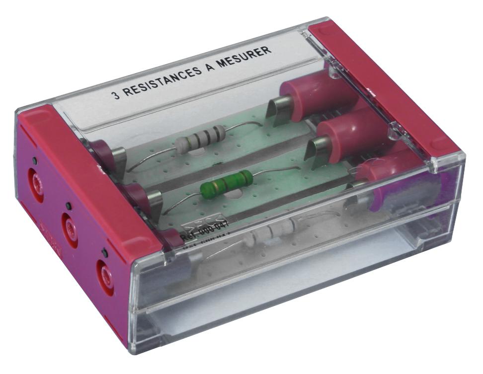 Jeu de 3 Résistances à mesurer sur support