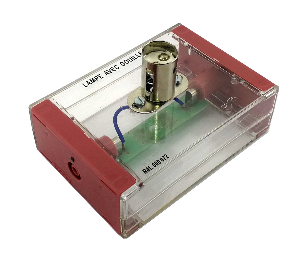 Douille pour ampoule culot B15 sur support