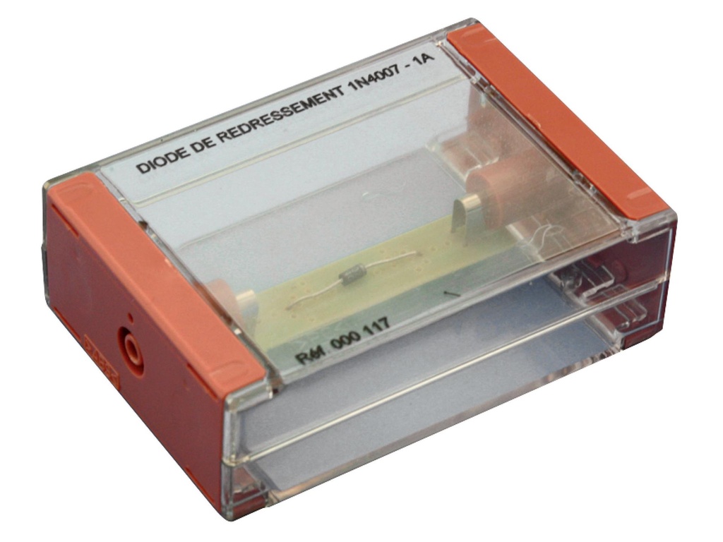 Diode de redressement 1N4007/1A sur support 