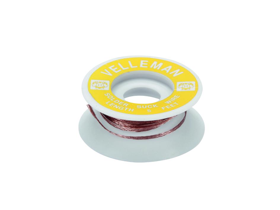 [#000409-S64654] Tresse à dessouder 2 mm x 1.5 m 