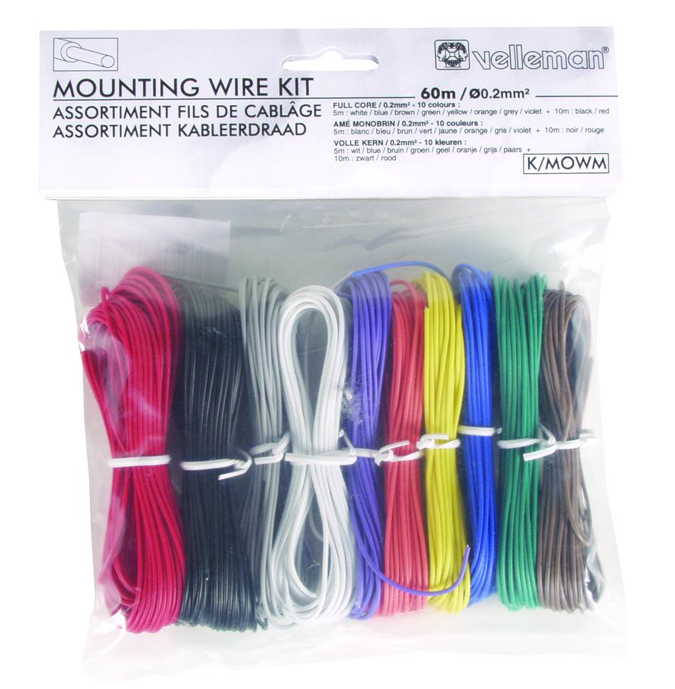 [#000410] Fils de câblage 0.2 mm R/N (lot de 10)