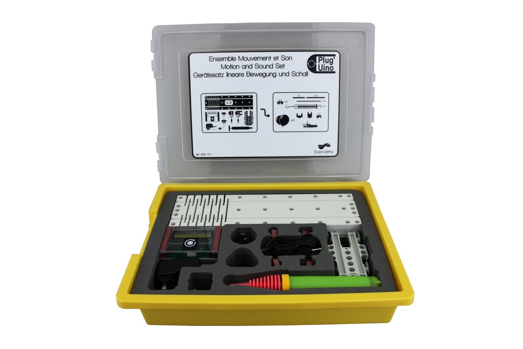Ensemble pour étude du mouvement et du son Plug'Uino®