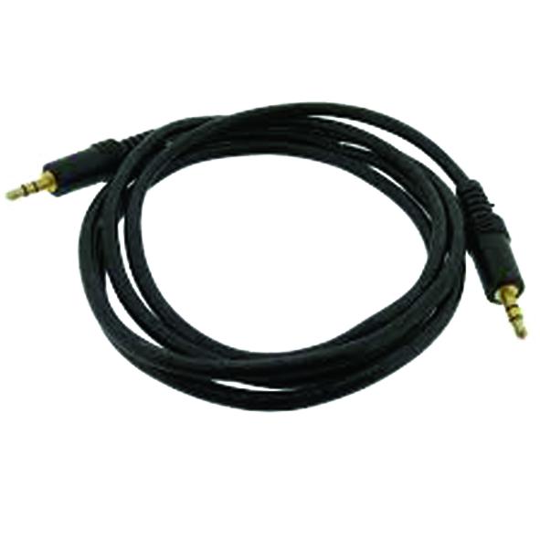 Cordon audio jack-jack mâle Ø 3.5 mm - 1 m 