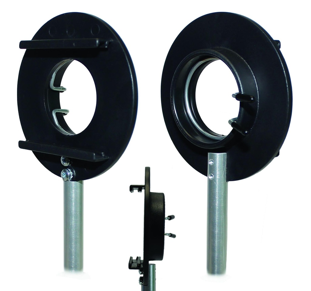 [#004159-S65206] Porte-lentille et diapositive Ø 40 mm pour banc d'optique spécial lycée