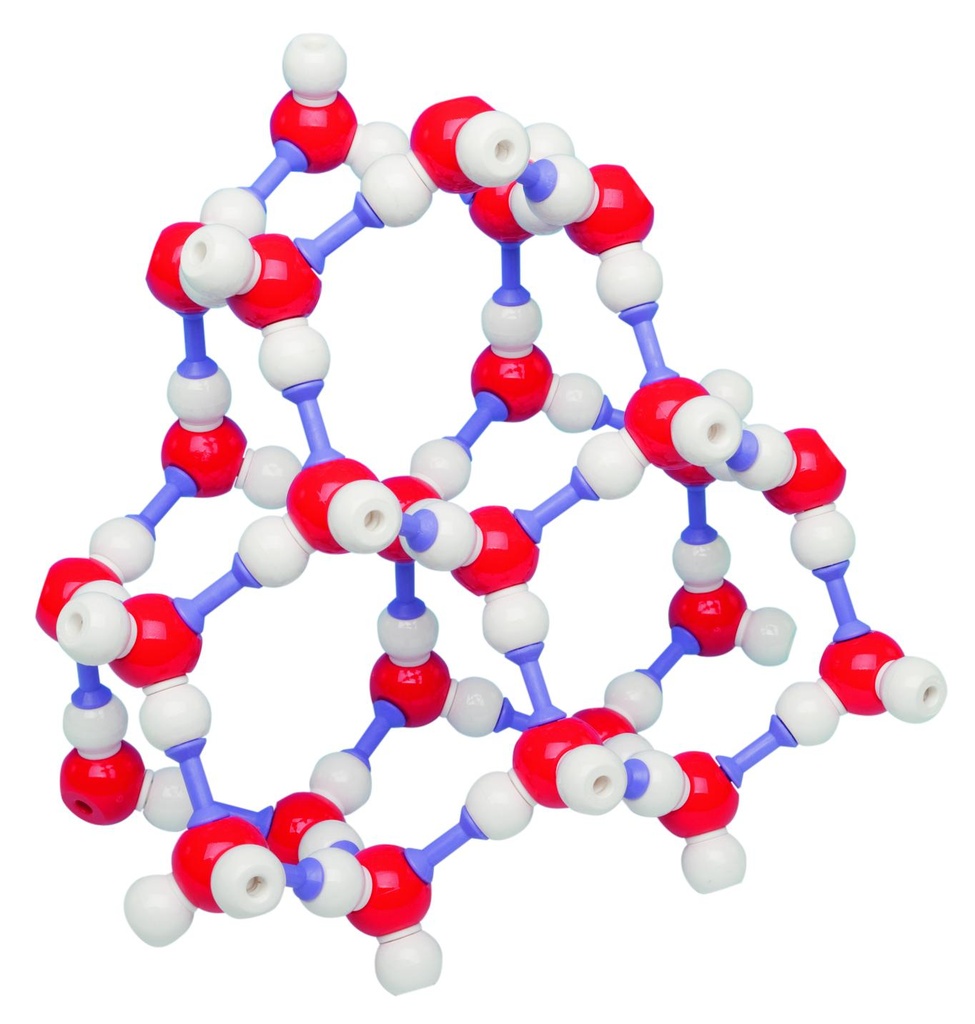 Modèle moléculaire cristallin Glace