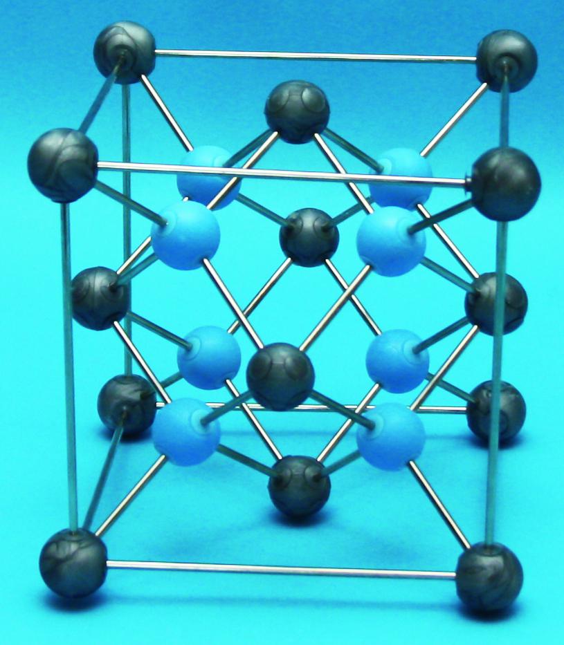 Modèle réseau cristallin Fluorure de Calcium