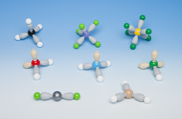 Module moléculaire cristallin avec orbitales 
