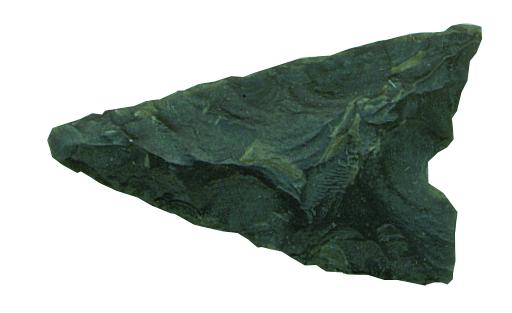Outil préhistorique en silex véritable : Pointe de flèche