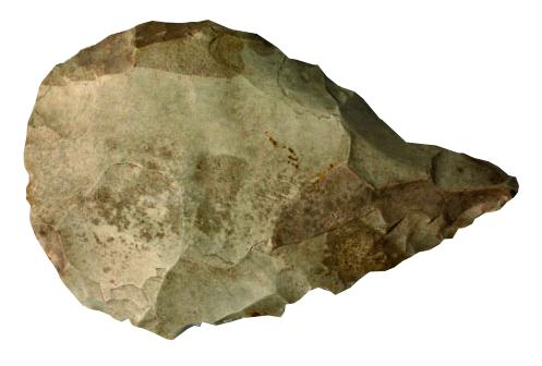 Outil préhistorique en silex véritable : Perçoir