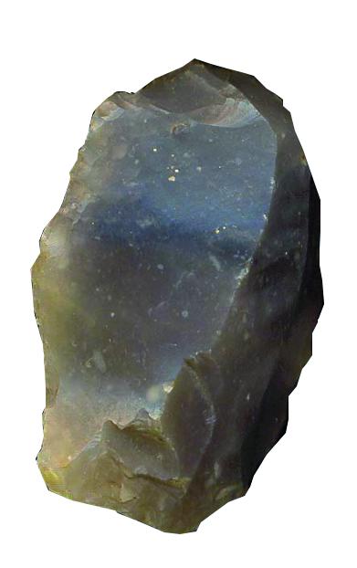 Outil préhistorique en silex véritable : Grattoir