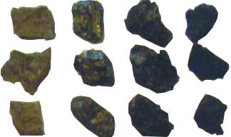 Ensemble d'échantillons de roches illustrant la dégradation d'un sol calcaire