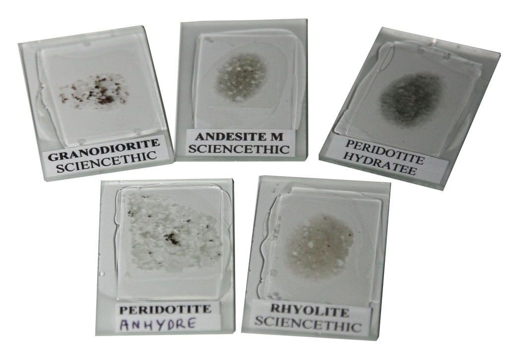 Ensemble métamorphisme : plaques chevauchantes (lot de 5)