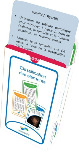 [#051018-S03516] Ensemble de cartes pour la Classification périodique des éléments (PDF imprimable)