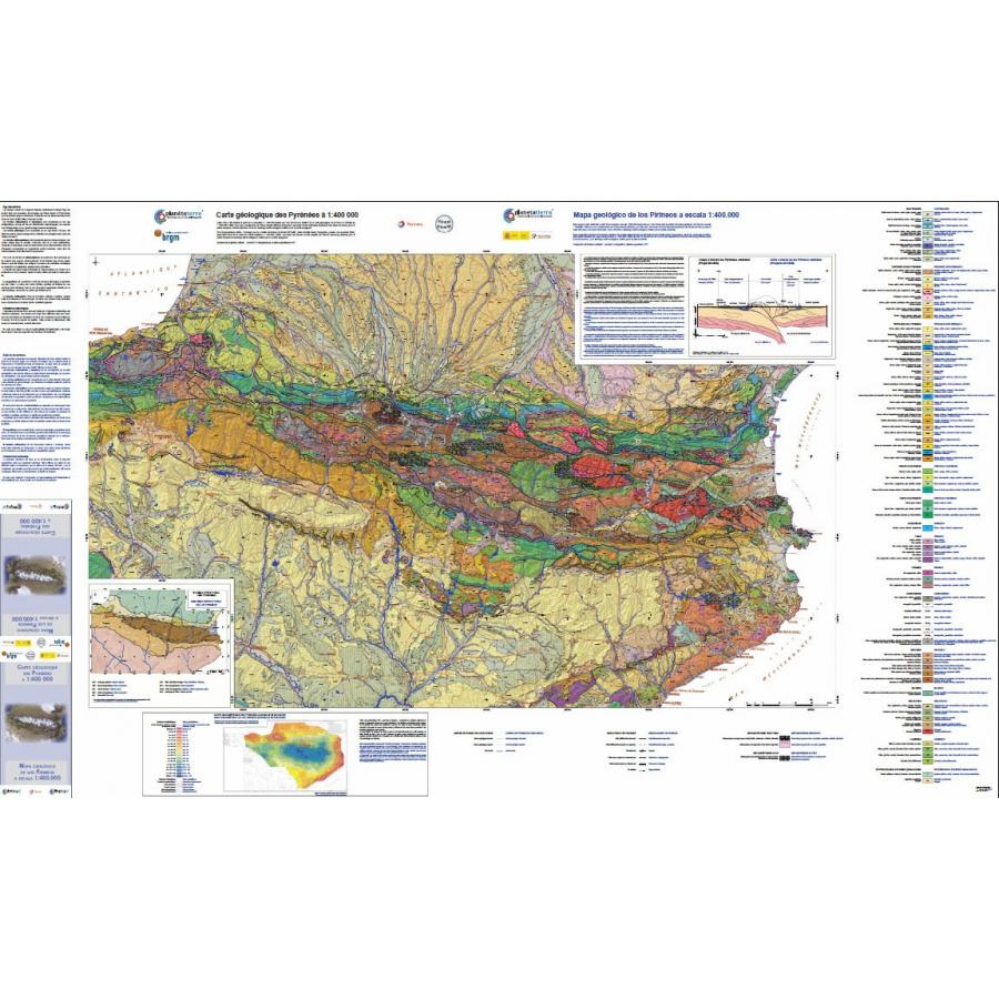 Carte géologique des Pyrénées