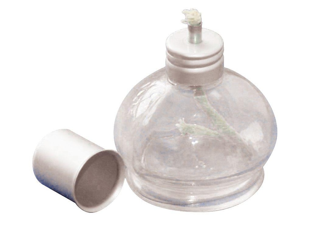 Lampe à alcool en verre