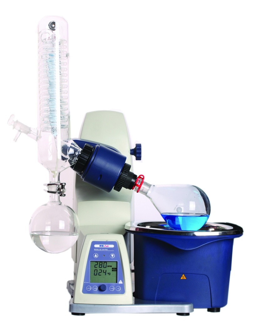 Évaporateur rotatif RS-LAB avec option verrerie gainée