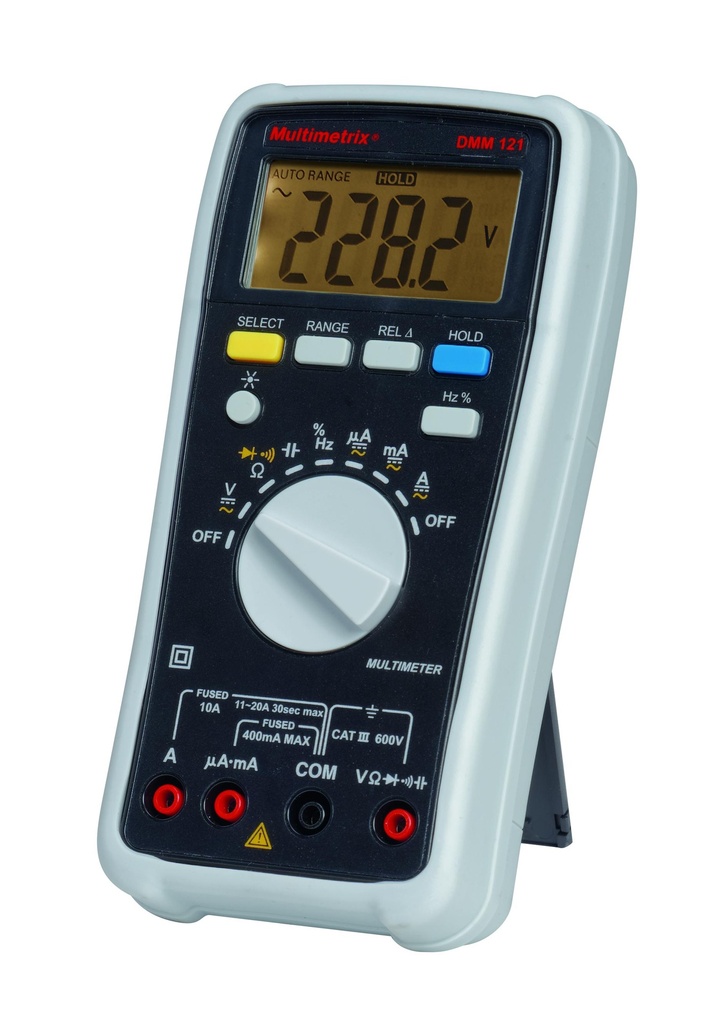 [340050] Multimètre à calibres automatiques DMM121 - Multimetrix®