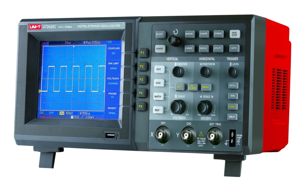 Oscilloscope numérique bicourbe 2 x 25 MHz