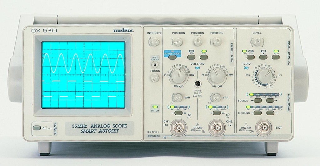 Oscilloscope analogique bicourbe 30 MHz OX530 - Metrix®