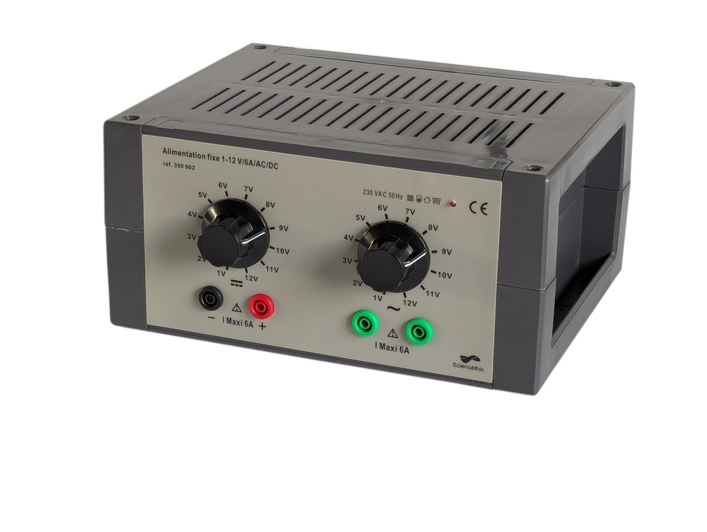Alimentation fixe 1-12 V / 6 A / CC / AC