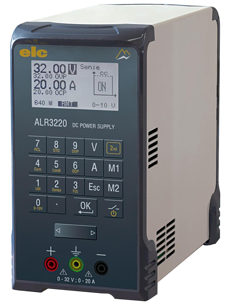 Alimentation programmable ALR3220 0-32 V/0-20 A ELC