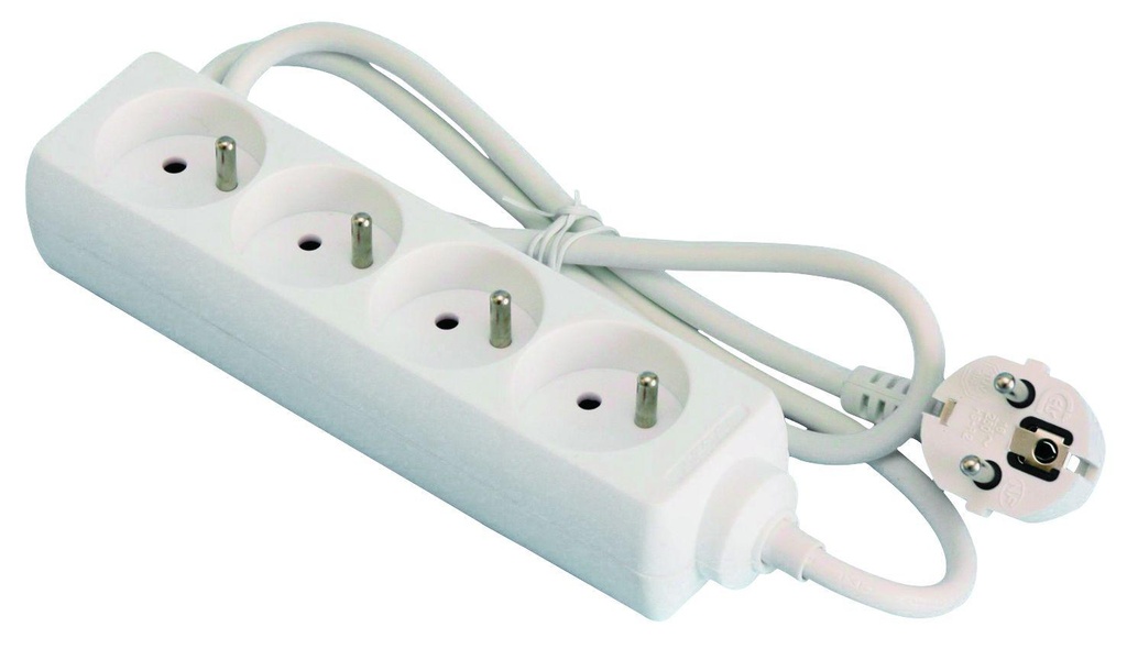 Bloc multiprise 4 prises - 1 m