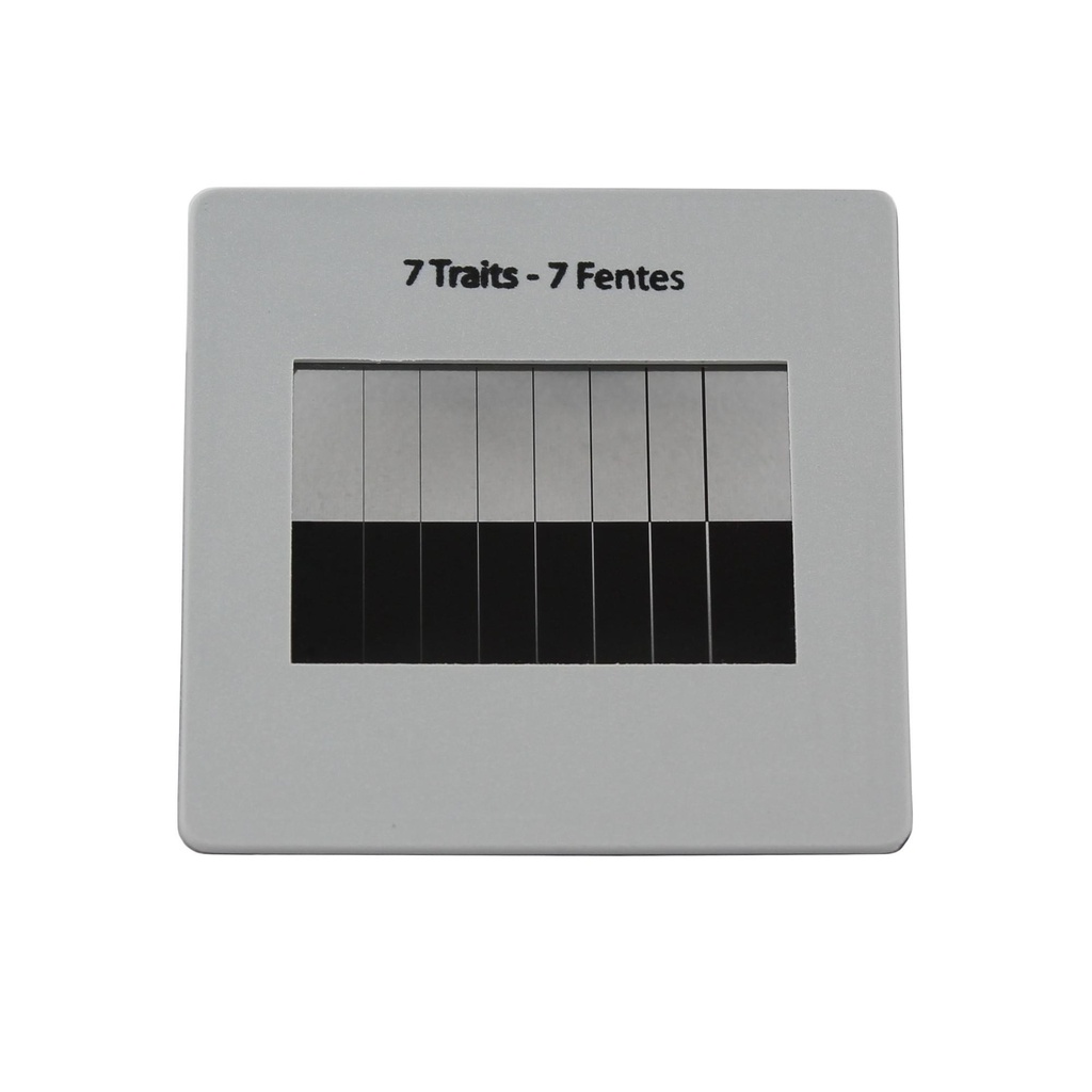 Diapositive 7 fentes et 7 traits