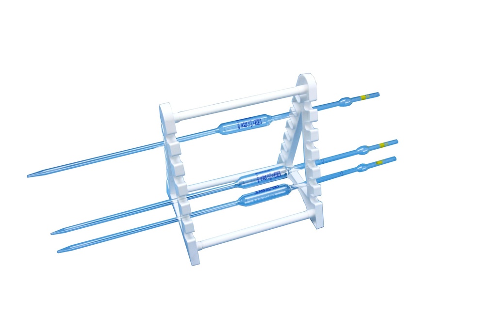 Portoir en plastique pour pipettes ou thermomètres