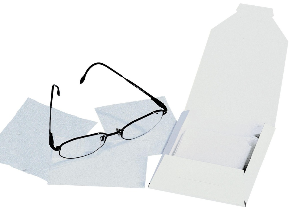 Papier d'essuyage pour optique - Lot de 25