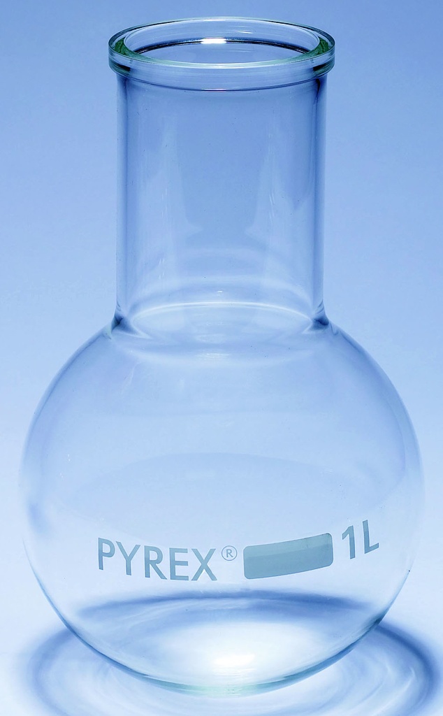 [500027] Ballon à col large fond rond - 500 mL - Pyrex®