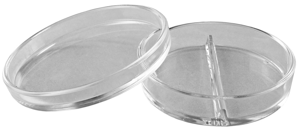 Boîtes de Pétri compartimentées stériles en polystyrène (lot de 20)