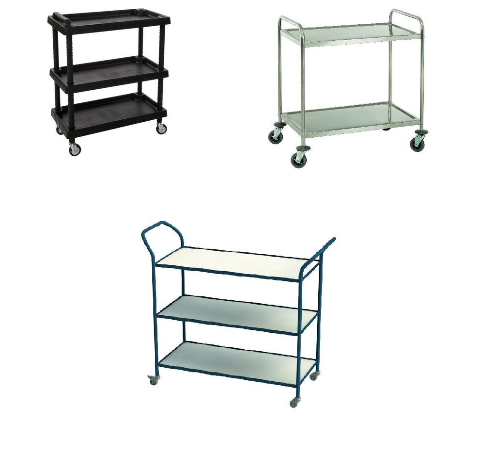 [252262] Chariot multiservice (3 plateaux PP)
