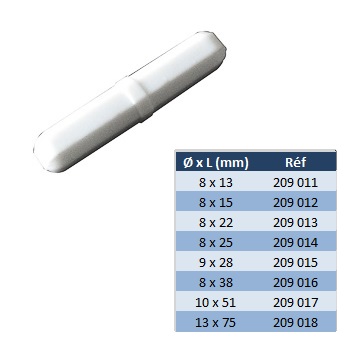 [#209011-S03531] Turbulent barreau aimanté magnétique octaédrique à anneau central (Ø 8 x 13 mm)