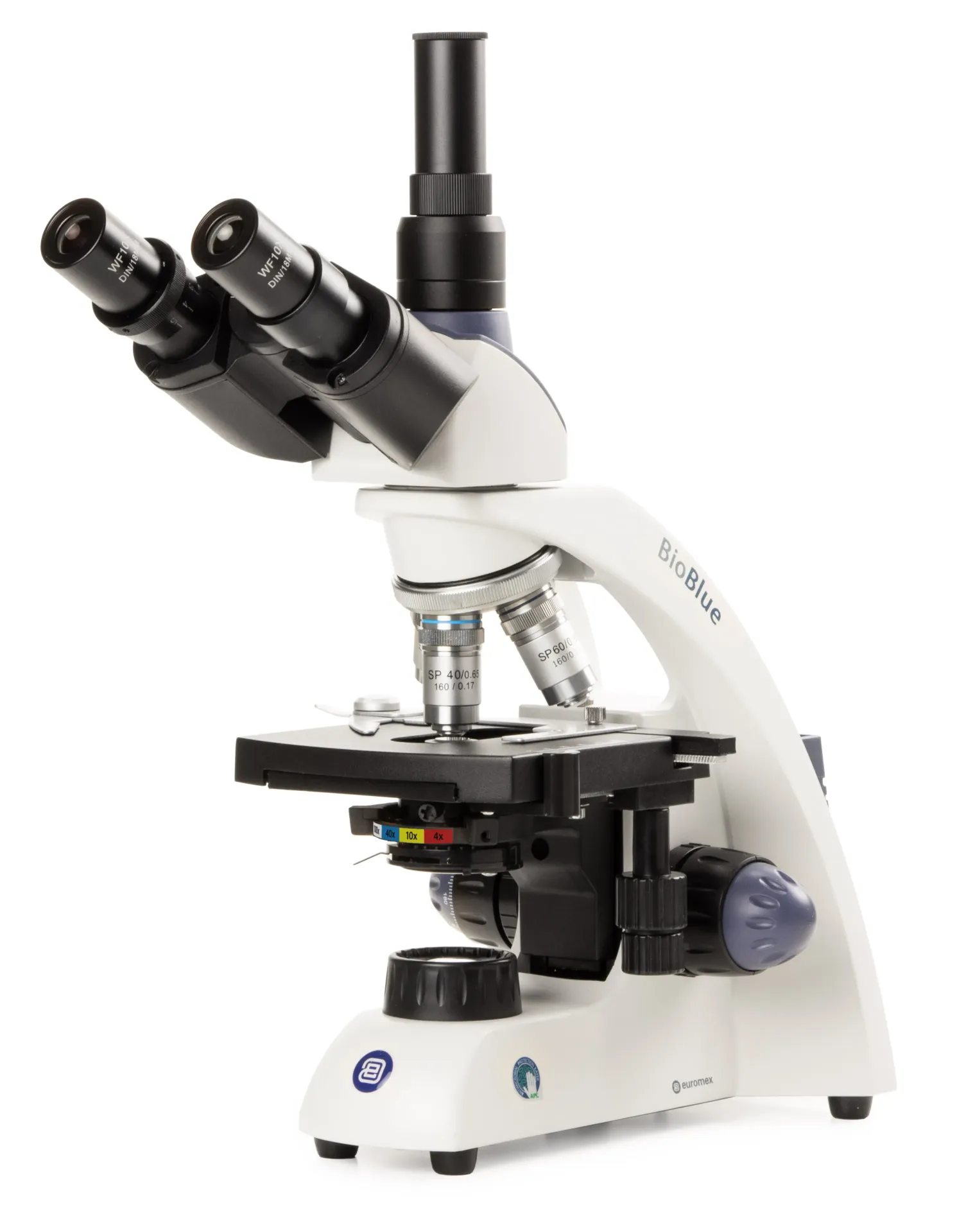 [110066-S68402] Microscope trinoculaire BioBlue Euromex (x40 à x600)