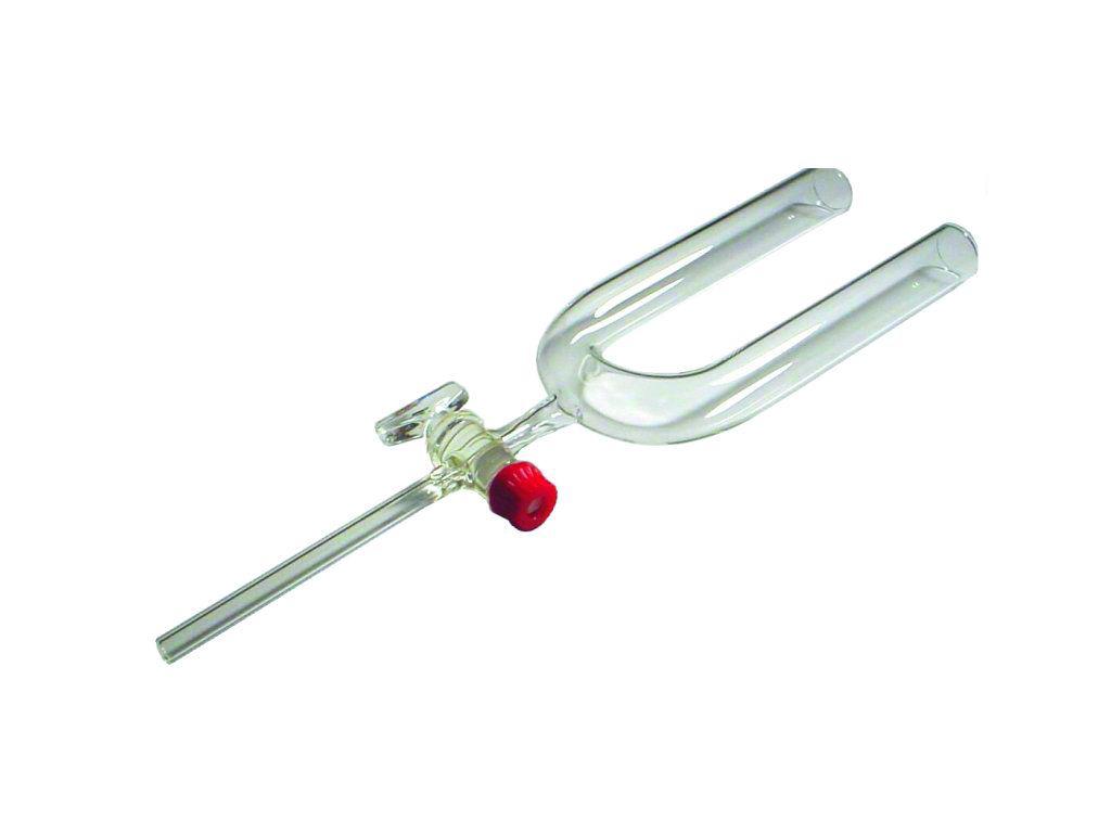 Tube en U à tubulure et robinet en verre - Simax®