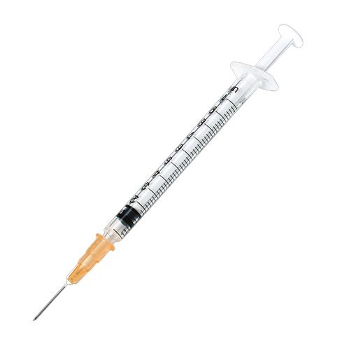 Seringue avec aiguille 1 mL - Lot de 10