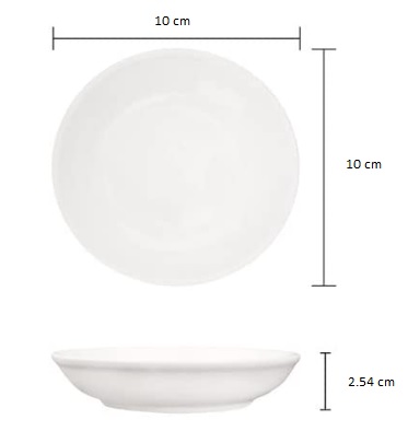 [#513030-S63190] Soucoupe en porcelaine