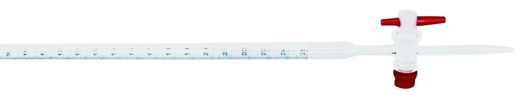 Burette de Mohr avec robinet PTFE - classe A - 10 mL
