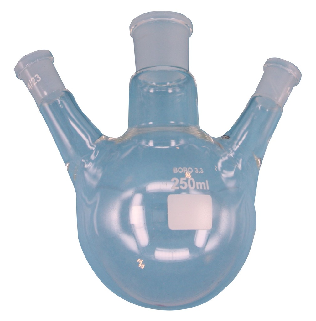 Ballon à deux cols et fond rond - 24/29 - 14/23 - 250 mL