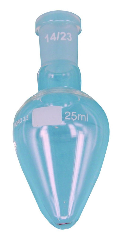 Fiole en forme de poire - 14/23 - 25 mL