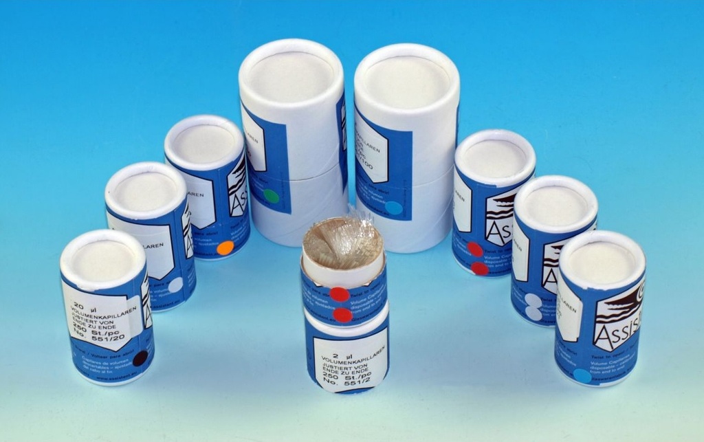 Micropipettes capillaires de bout en bout - Boîte de 100