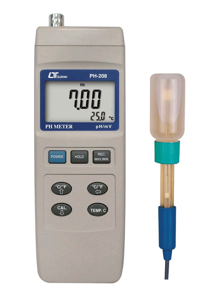 [#301041-S68185] pH-mètre digital PH-208 avec sonde pH